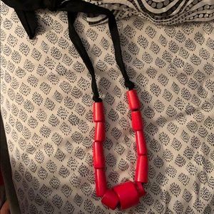 Anthro wooden necklace